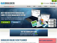 Tablet Screenshot of gigbuilder.com